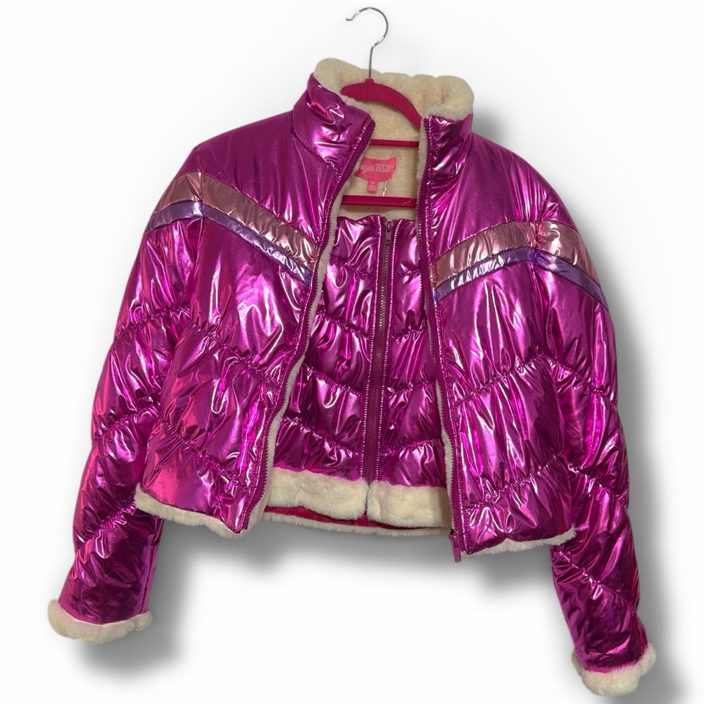 Sugar Thrillz Polar Pixie Pink Purple Puffer Jacket (M) & Skirt! (S) - Picture 3 of 13